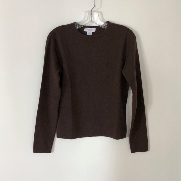 Marshall Field's Sweaters - Marshall Field’s Crew Neck 100% 2 Ply Cashmere Sweater – Color Brown – Size: S